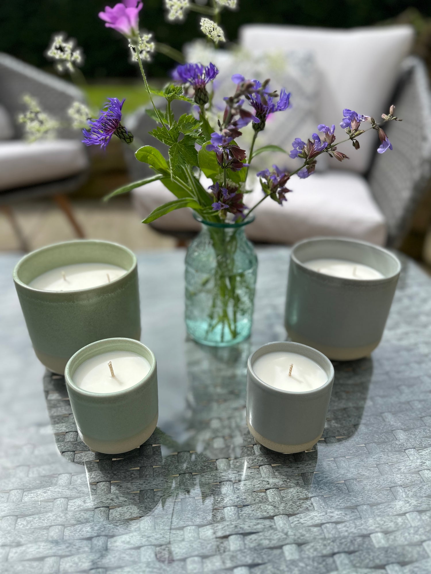 Whimsy & Wist Candles Soy Wax Garden Candles. Made With 100% Essential Oils and Naturally Bug Repelling