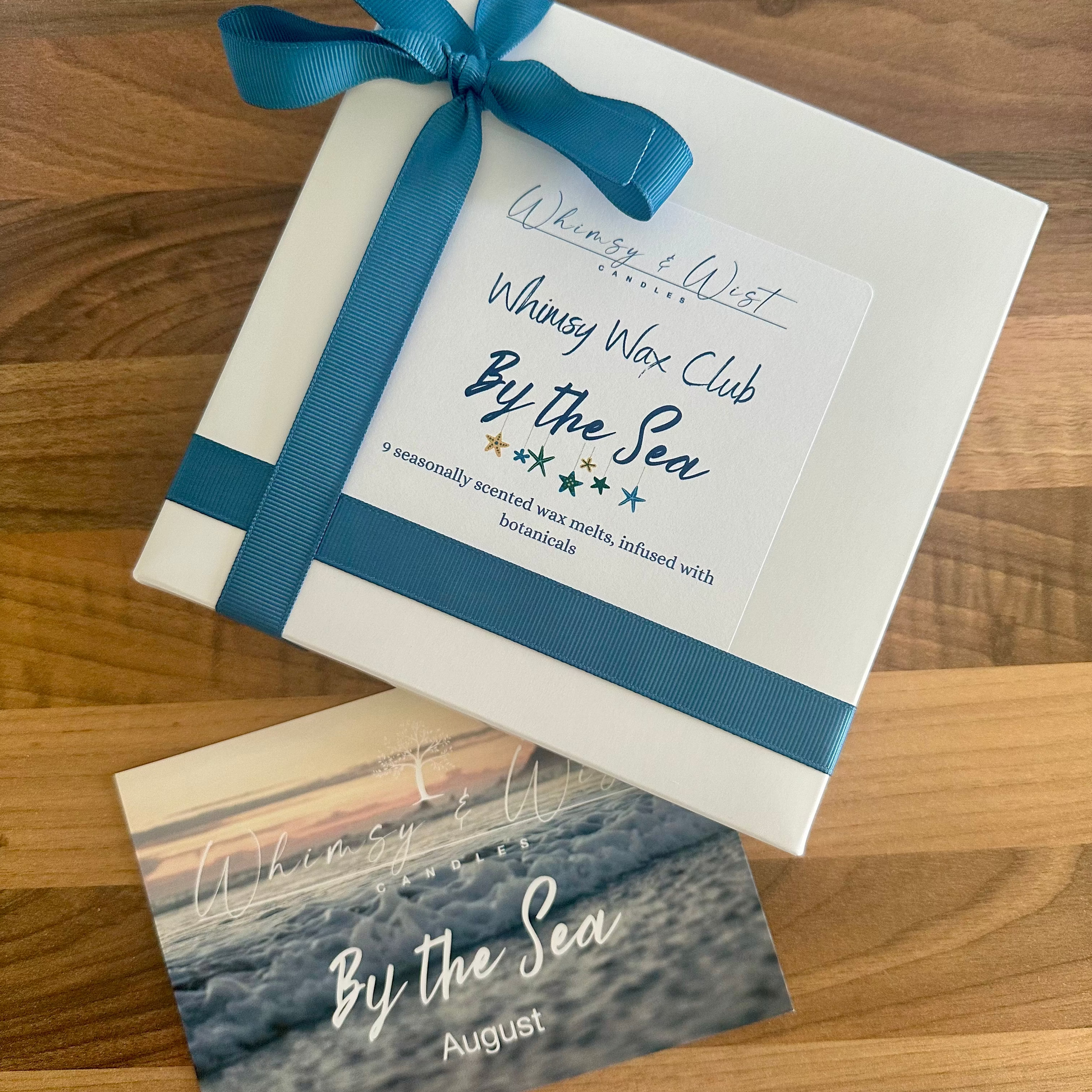 Box of Wax Melts 'down 
by the sea' theme