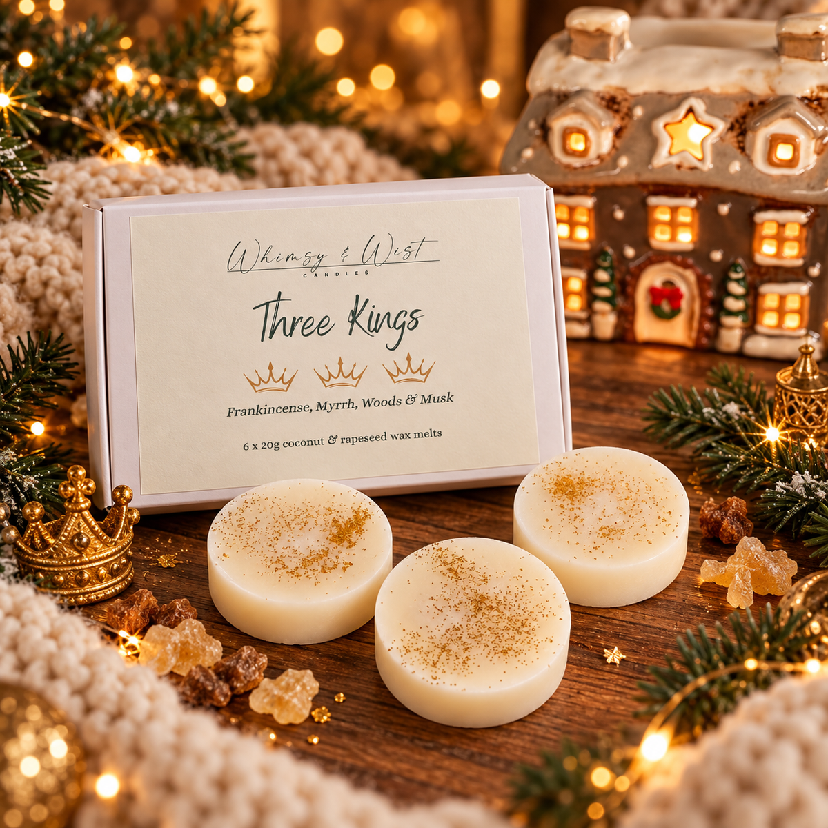 Three Kings Wax Melts – Box of 6