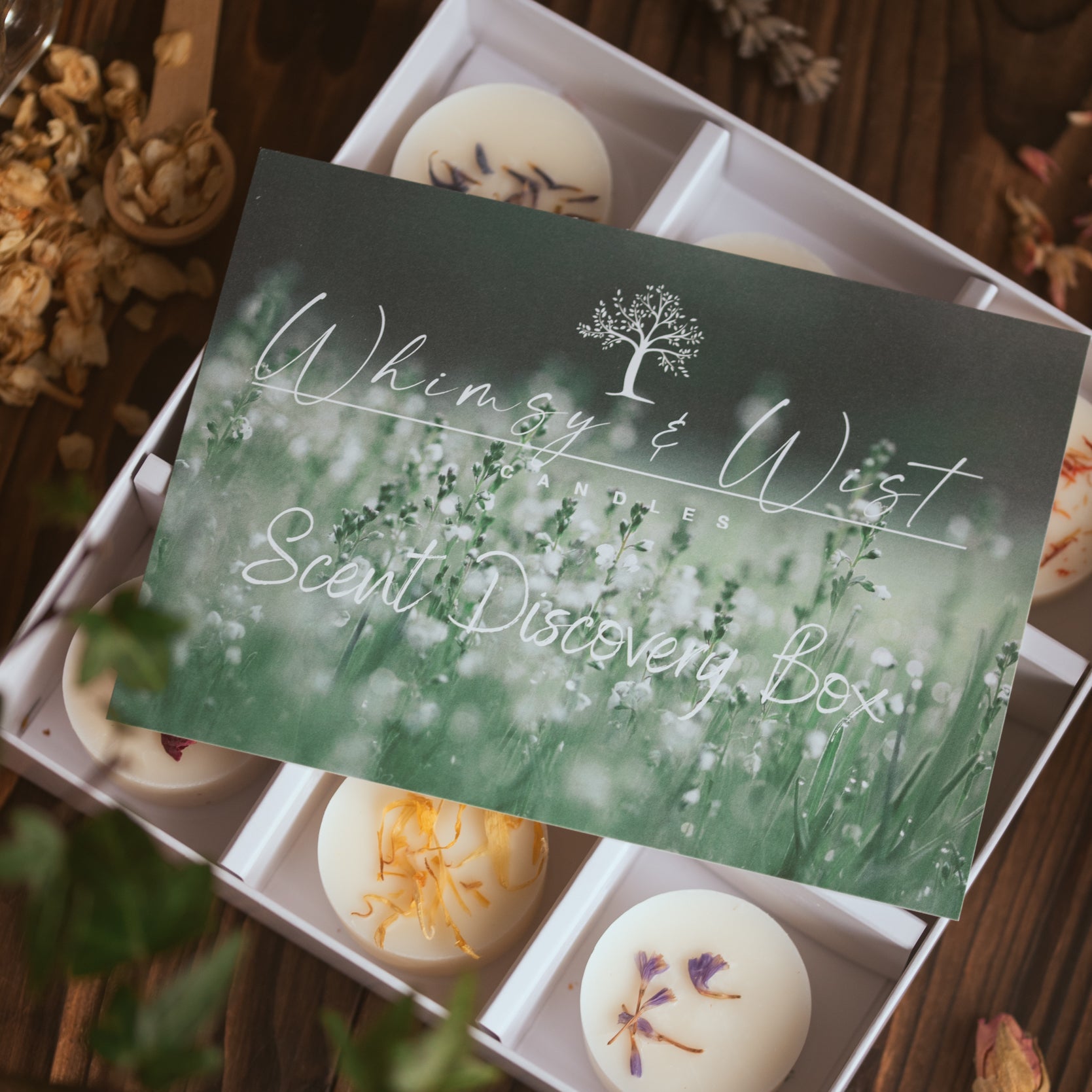 Scent discovery box - wax melts with scent card