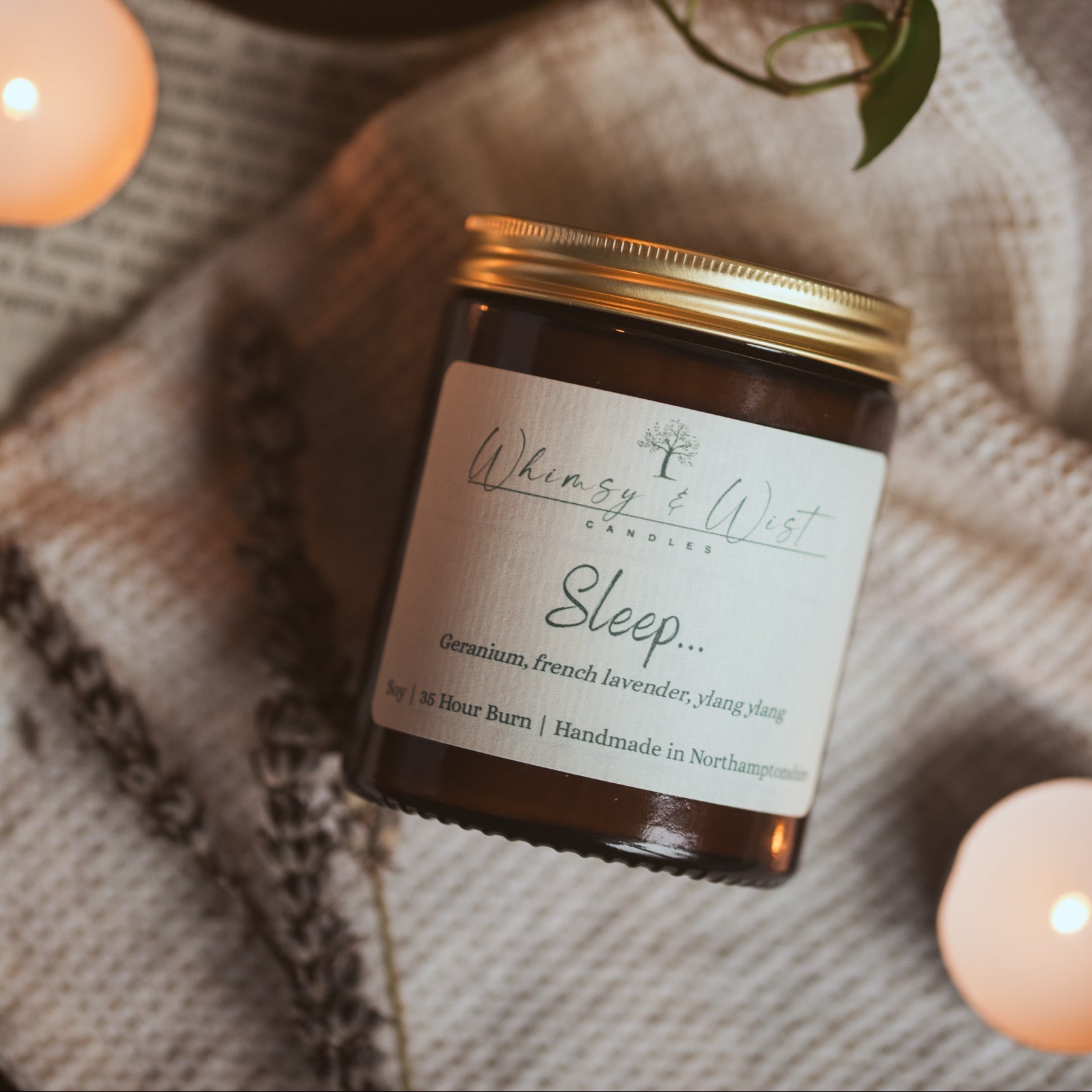 Sleep Candle | Lavender & Ylang Ylang for Restful Nights – Whimsy ...