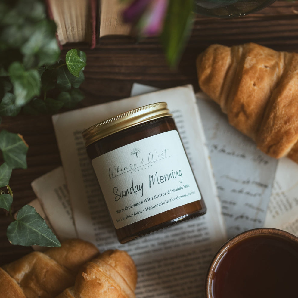 Sunday Morning Soy Candle | Buttery Pastry Scent | Whimsy & Wist ...