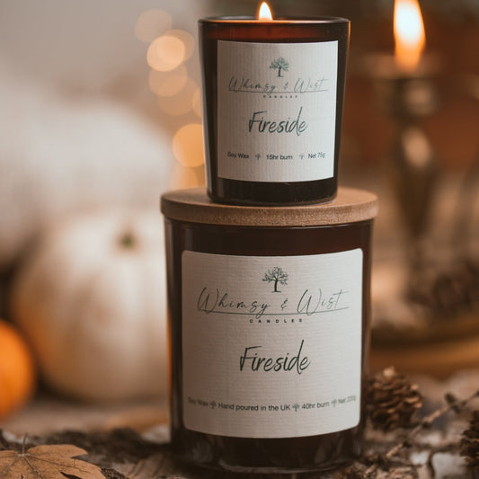 Fireside Soy Candle. Available in 2 sizes