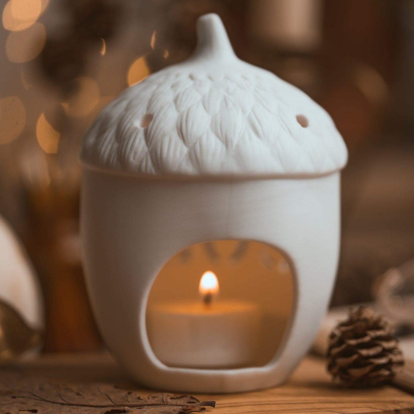 Cosy Acorn Tealight Holder