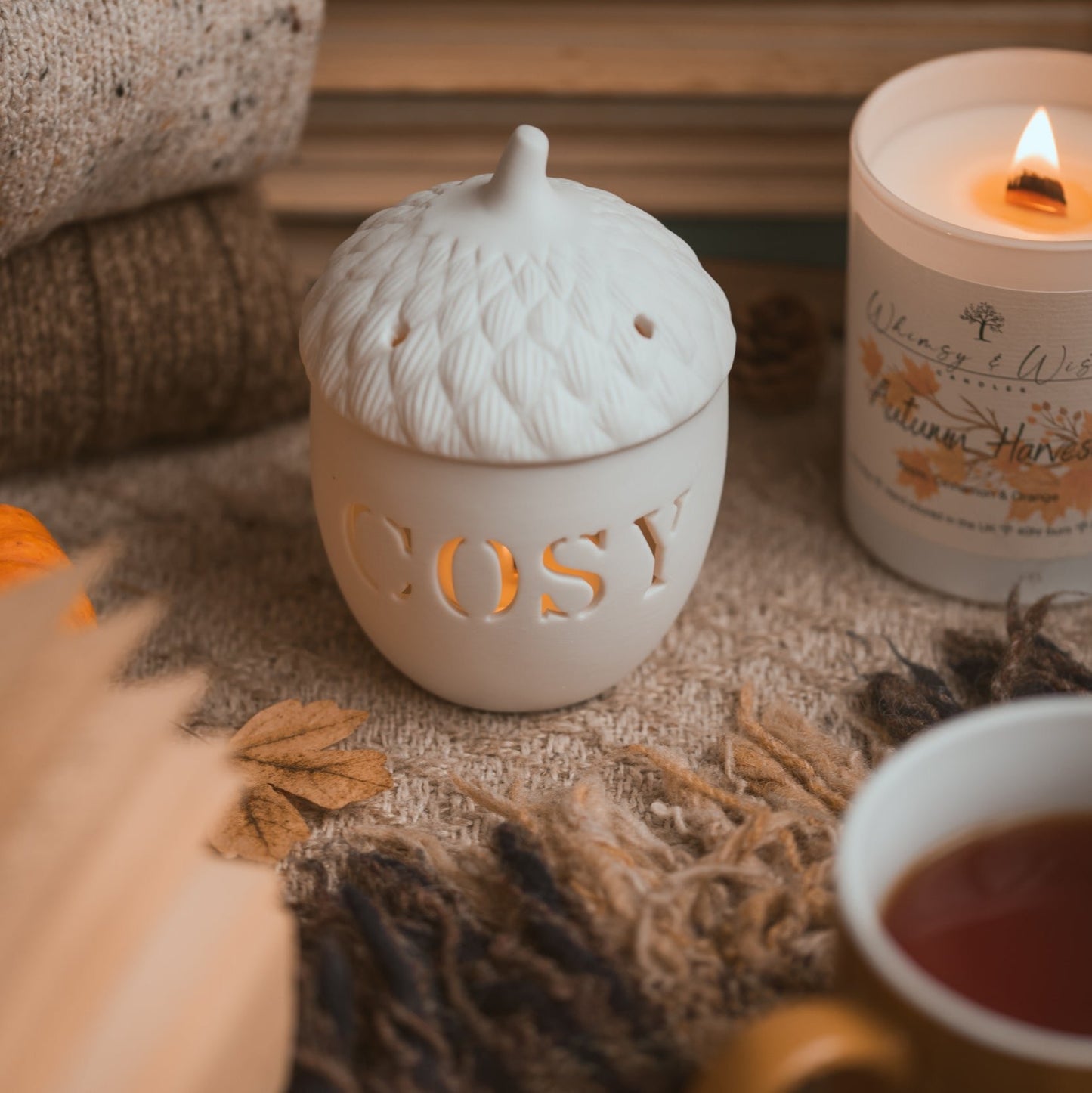 Cosy Acorn Tealight Holder