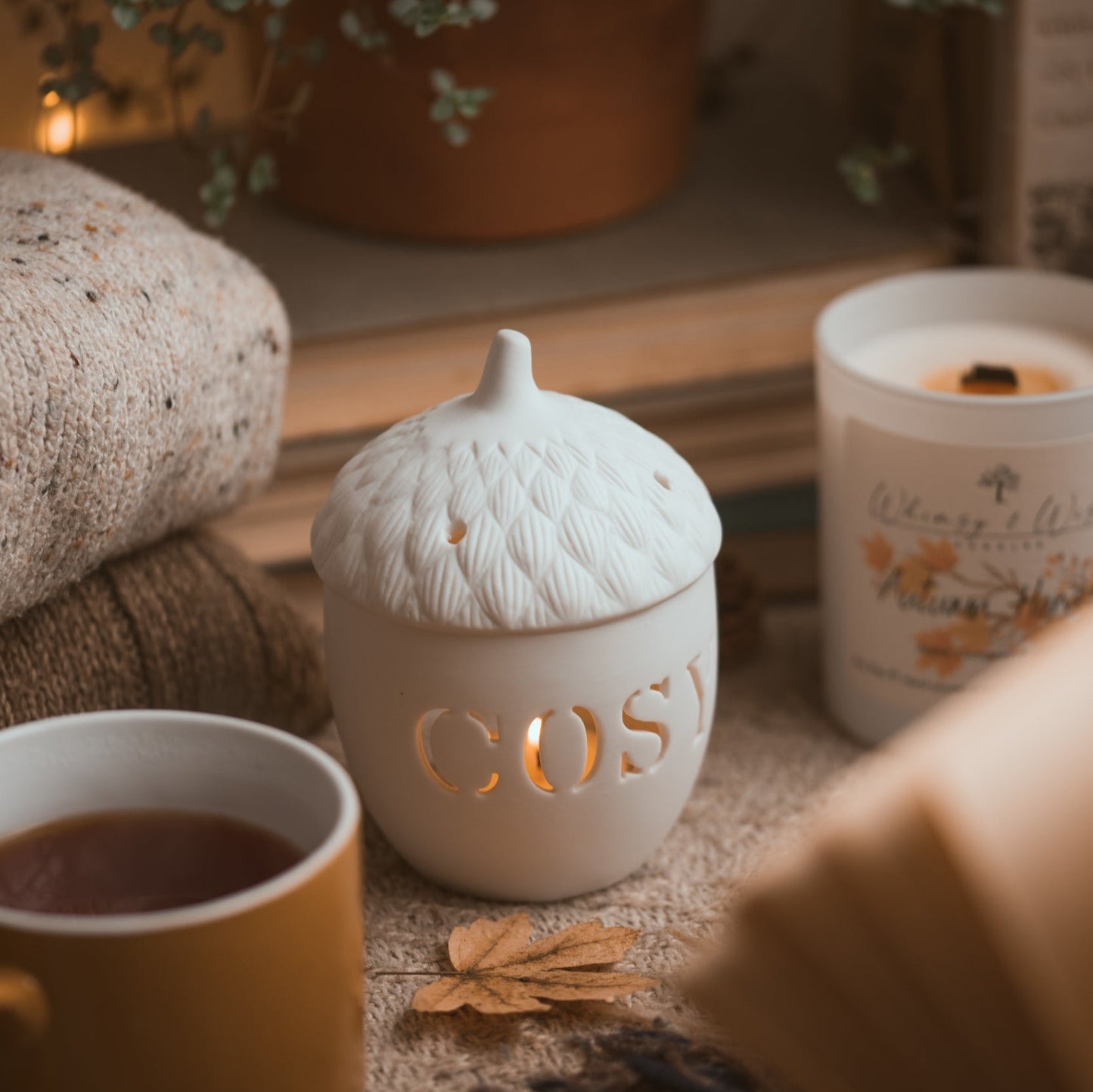 Cosy Acorn Tealight Holder