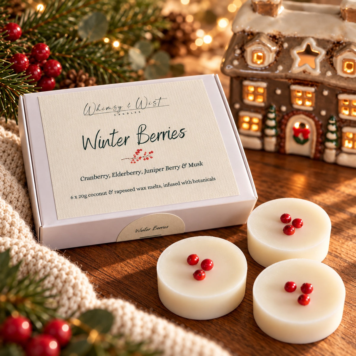 Winter Berries Wax Melts – Box of 6