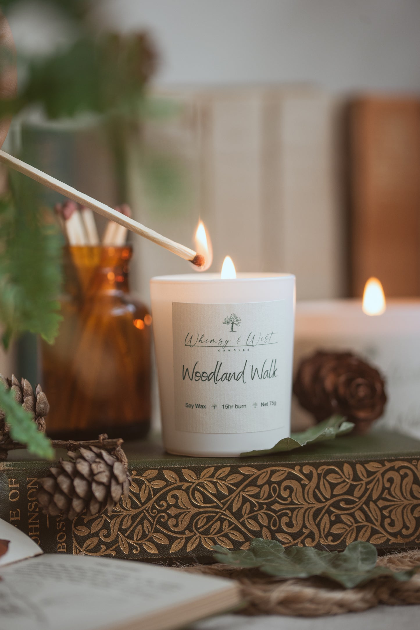 Woodland Walk Soy Candle. Available in 2 sizes